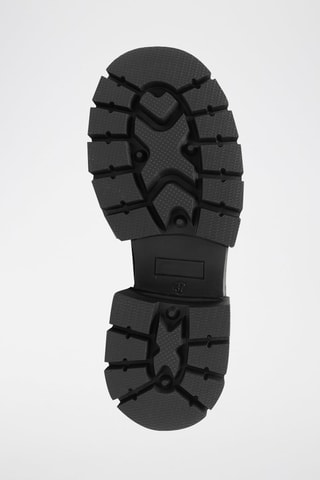 Mocasines de charol con plataforma - Negro