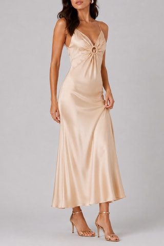 Vestido comprido sem mangas - Amarelo