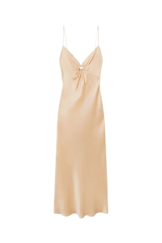 Vestido comprido sem mangas - Amarelo