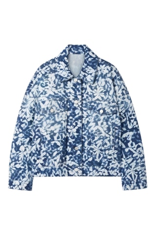 Casaco oversize - Azul e branco