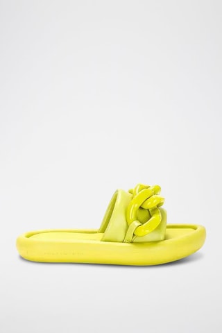 Mules com plataforma - Verde - Verde