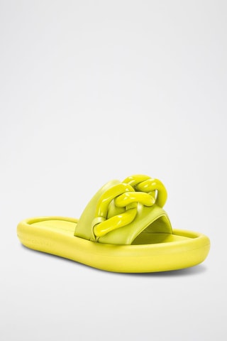 Mules com plataforma - Verde - Verde