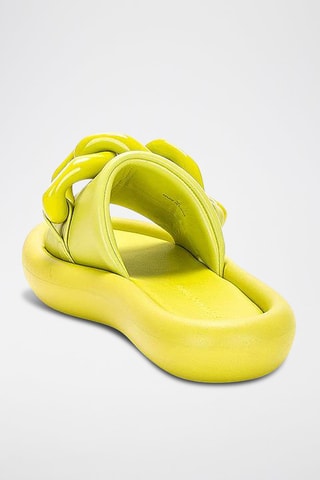Mules com plataforma - Verde - Verde