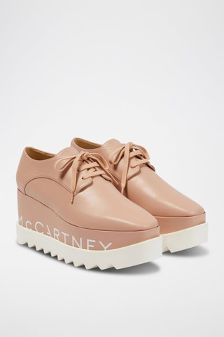 Derbies de salto com plataforma - Rosa - Branco e rosa