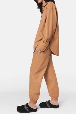 Camisa oversize - Camel - Castanho