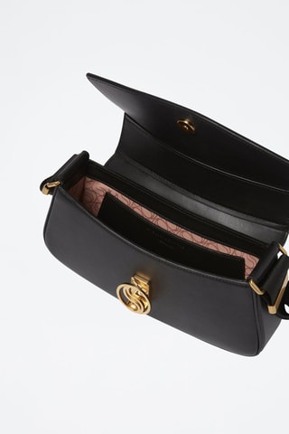 Mala de ombro - Preto - Preto e dourado