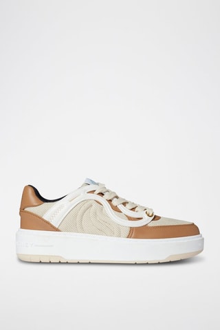 Sneakers - Bege e branco - Bege e branco