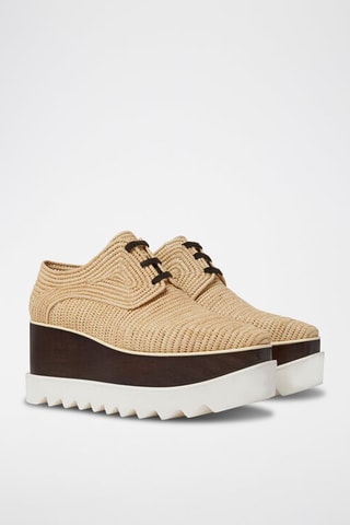 Derbies de salto com plataforma - Bege - Bege