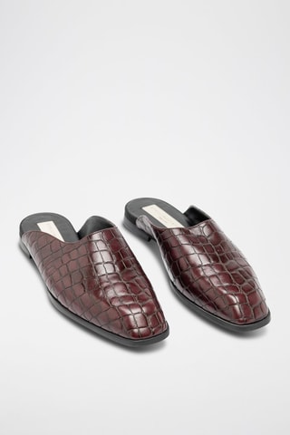 Mules - Bordô - Preto e vermelho