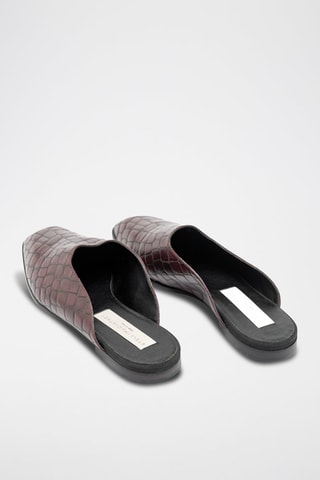 Mules - Bordô - Preto e vermelho