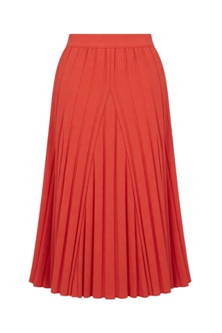 Saia midi cintura subida - Vermelho