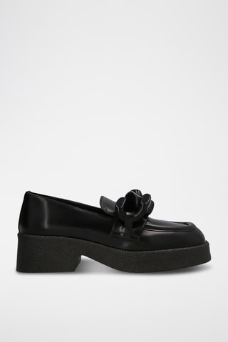 Mocassins de salto - Preto