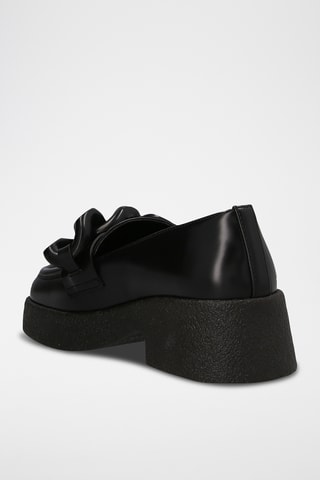 Mocassins de salto - Preto