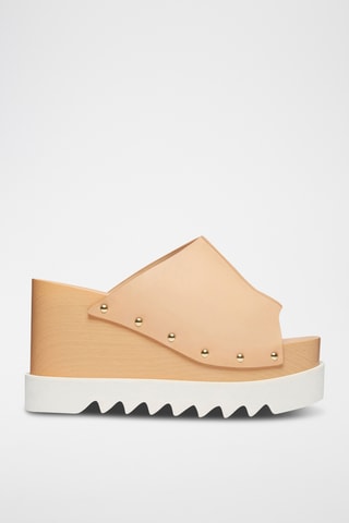 Mules com plataforma - Rosa