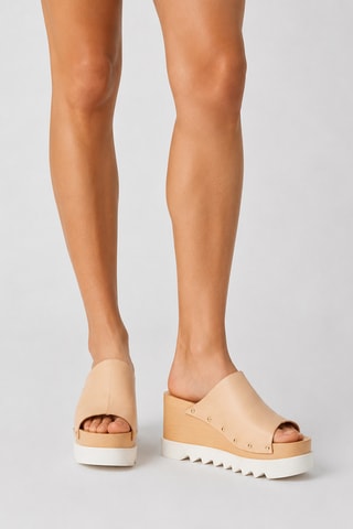 Mules com plataforma - Rosa
