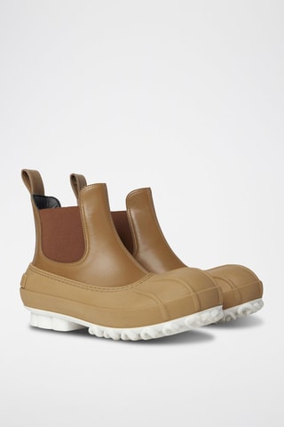 Botins - Castanho - Branco e castanho