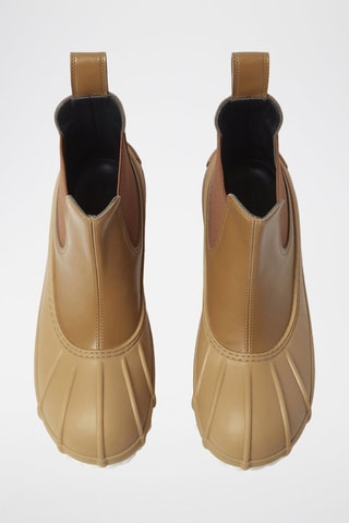 Botins - Castanho - Branco e castanho