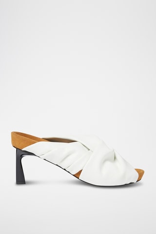 Mules de salto alto - Branco