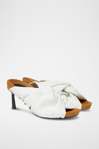 Mules de salto alto - Branco