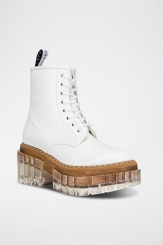 Boots - Branco - Branco e castanho