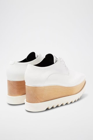 Derbies de salto com plataforma - Branco - Branco e preto