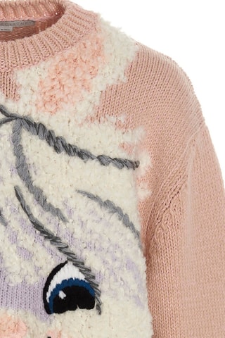 Camisola de lã - Rosa - Rosa e multicor