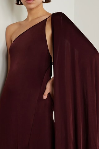 Vestido assimétrico - Bordô - Vermelho