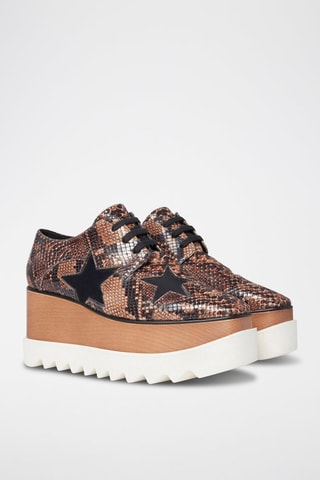 Derbies de salto com plataforma - Castanho - Castanho