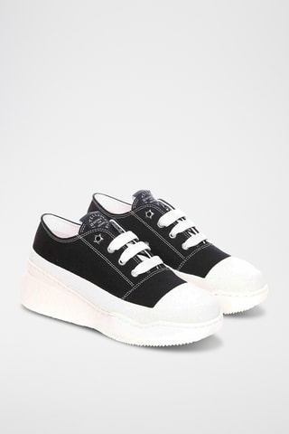 Sapatilhas com plataforma - Preto