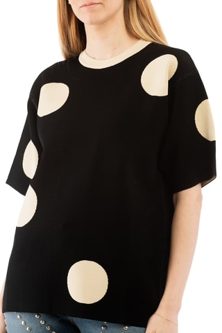 Camisola - Preto - Preto e bege