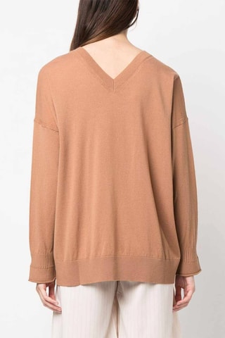 Camisola de lã - Camel - Castanho