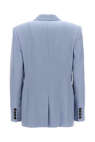 Blazer slim em lã - Azul-celeste - Azul