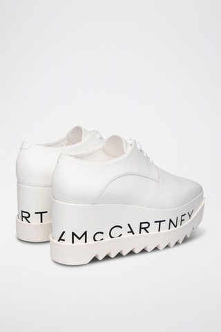 Sapatilhas com plataforma - Branco - Branco e preto