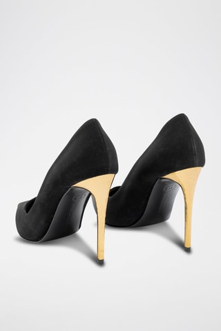 Sapatos de salto - Preto - Preto e dourado