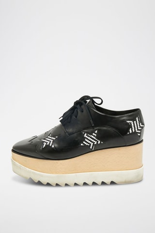 Derbies de salto com plataforma - Preto - Preto