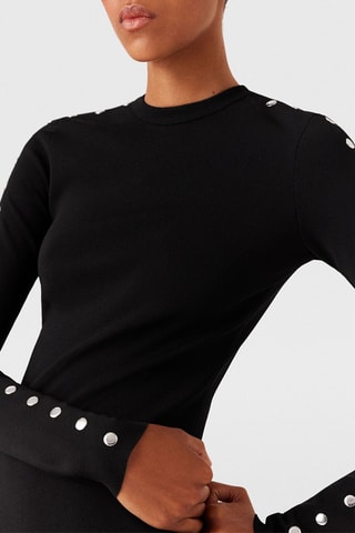 Vestido médio - Preto - Preto