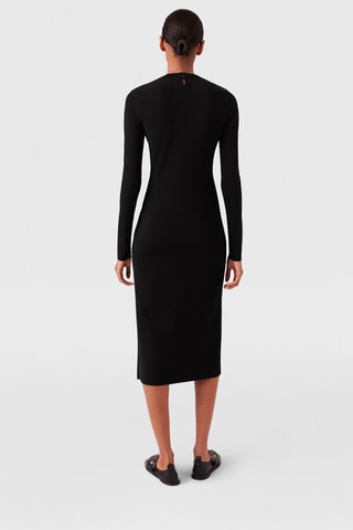Vestido médio - Preto - Preto
