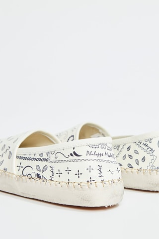 Leren Espadrilles Paisley - Ecru