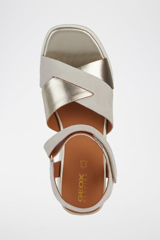 Leren Sandalen met Sleehak Spherica Ec6 - Beige