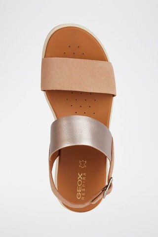 Nubuck Sandalen met Sleehak Xan2.2S - Beige