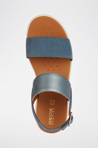 Nubuck Sandalen met Sleehak Xan2.2S - Blauw
