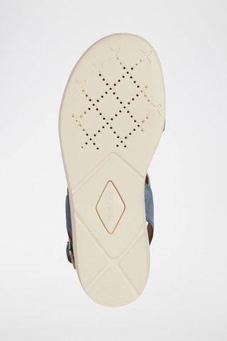 Nubuck Sandalen met Sleehak Xan2.2S - Blauw