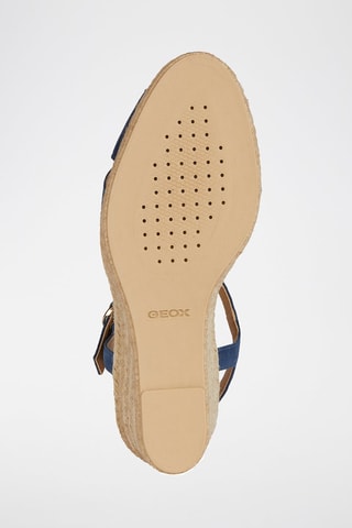 Nubuck Sandalen met Sleehak Gelsa - Blauw