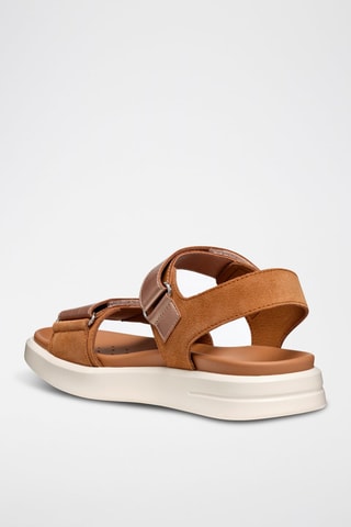 Nubuck Sandalen met Hak Xan2S - Bruin