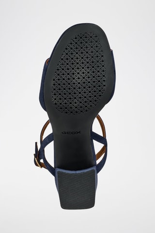 Nubuck Platform Sandalen New Eraklia 50 - Blauw