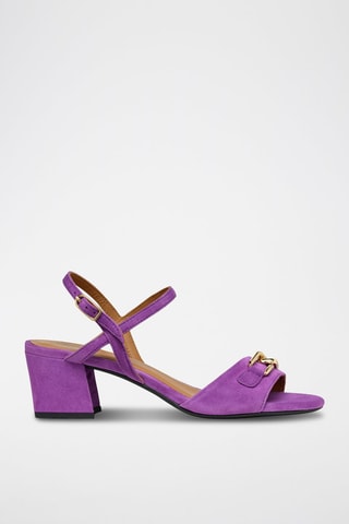 Leren Sandalen met Hak New Eraklia 50  - Paars