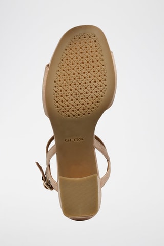 Leren Sandalen met Hak New Eraklia 50  - Nude