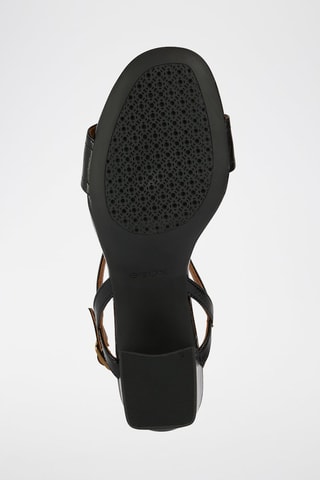 Gelakte Leren Sandalen met Hak New Eraklia 50  - Zwart