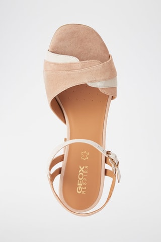 Leren Sandalen met Hak New Eraklia 80  - Nude