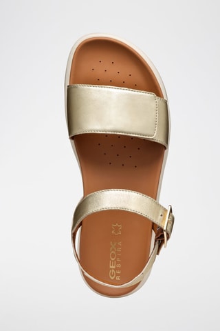Leren Platform Sandalen met Hak Xan2.1S  - Goudkleurig